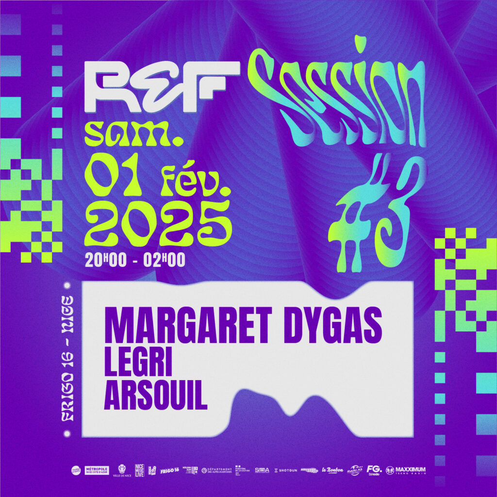 ⚡️REF SESSION #3 - MARGARET DYGAS ⚡️ 💿 LINE UP 🎧 Margaret Dygas ✨ Legri 🔊 Arsouil + D'infos à venir ...