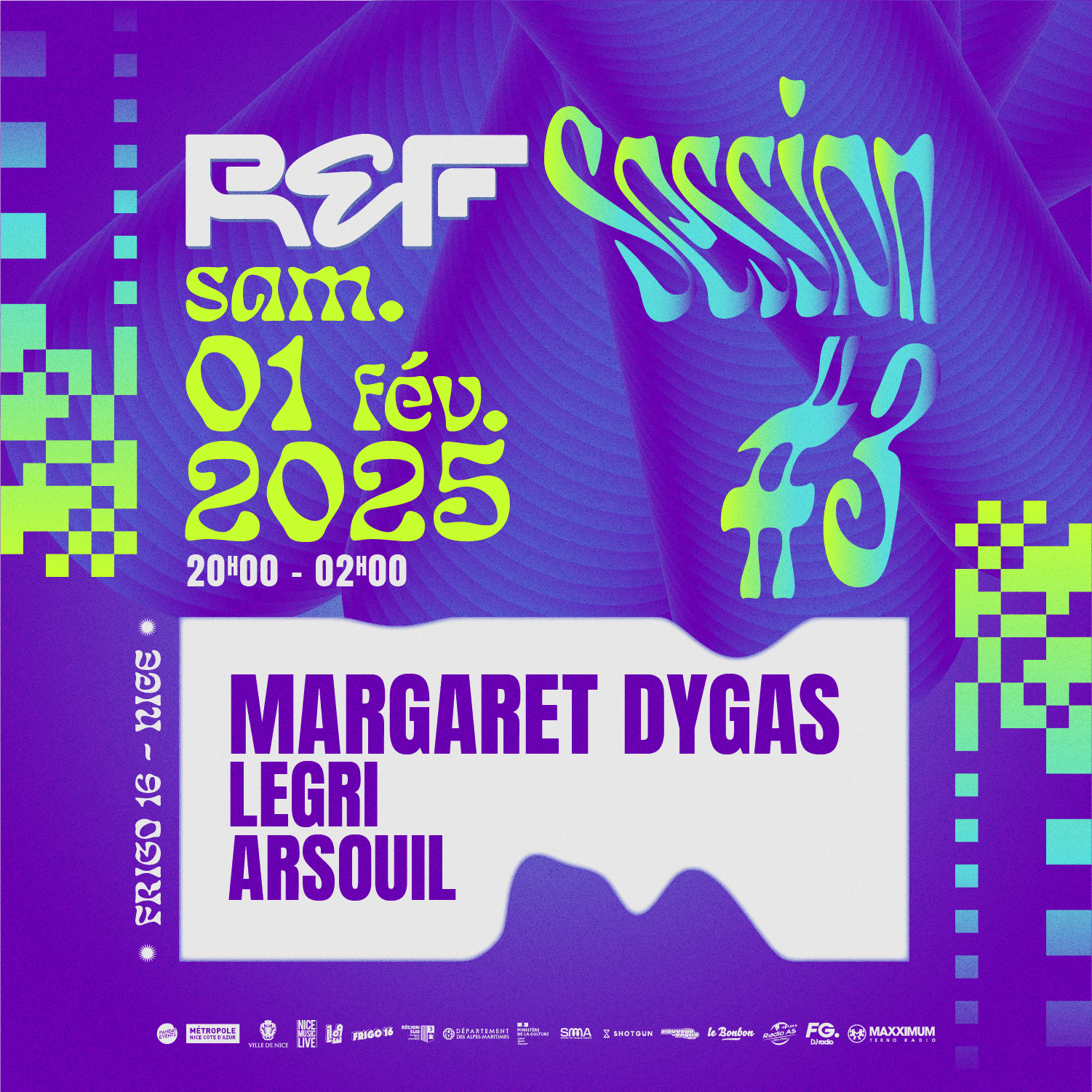 ⚡️REF SESSION #3 - MARGARET DYGAS ⚡️ 💿 LINE UP 🎧 Margaret Dygas ✨ Legri 🔊 Arsouil + D'infos à venir ...